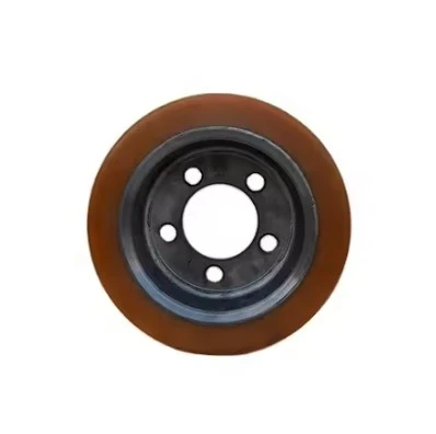 6 x 3 Red Polyurethane Wheel     (2)